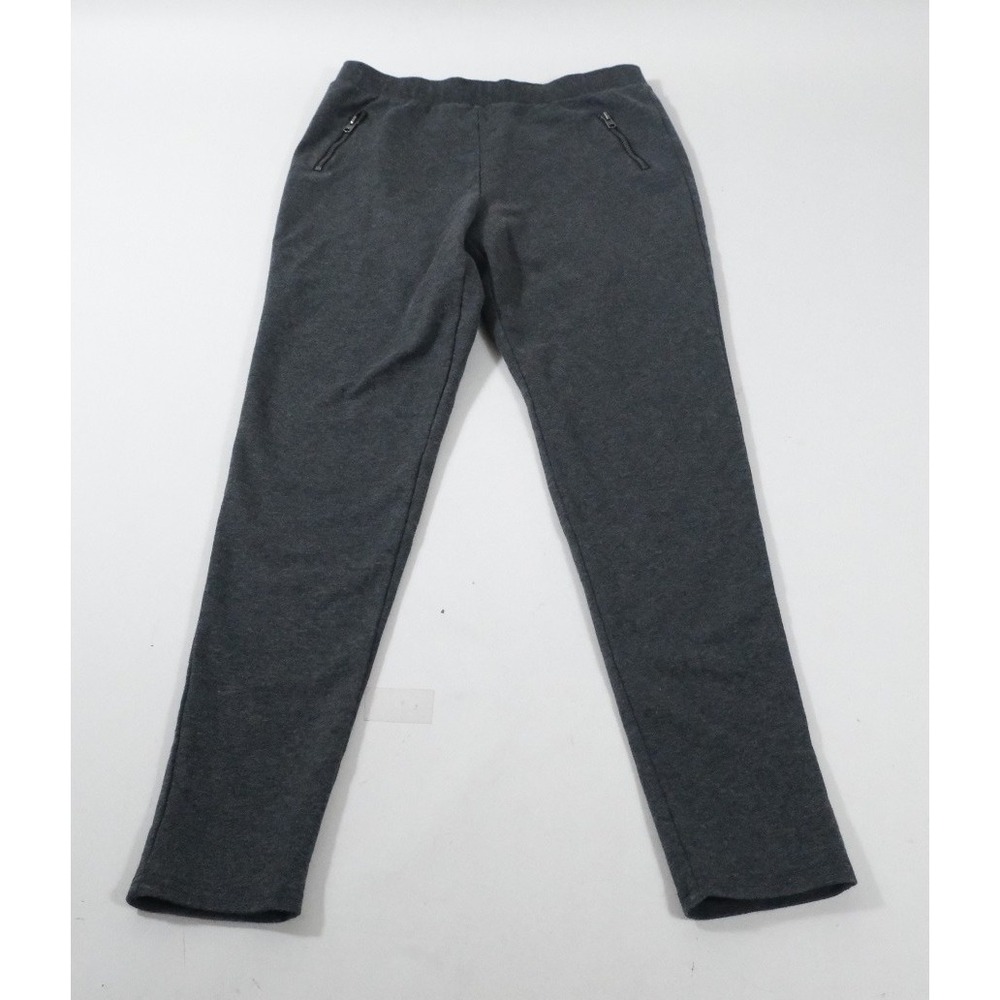 Hollister Jogger Pants Womens M Gray Zipper Pocket Slim Lounge